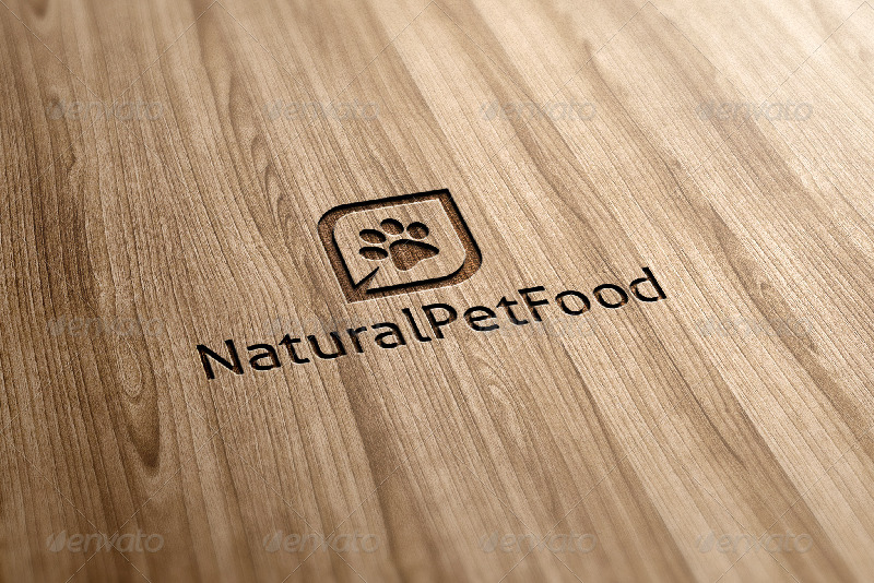 Natural Pet Food Logo Template by FoxxelGraphics GraphicRiver